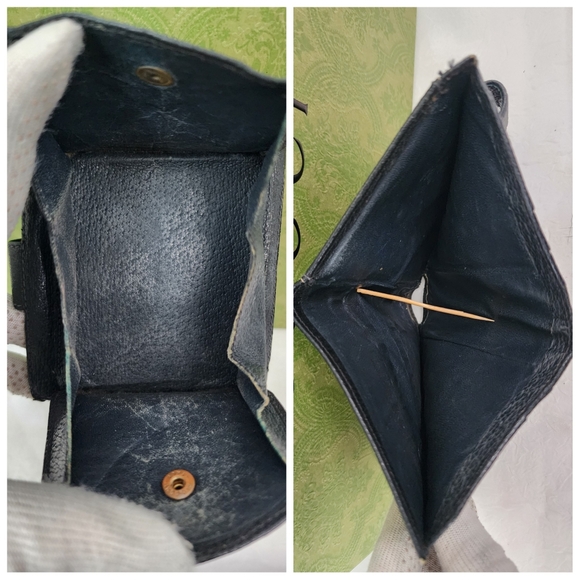 Auth Gucci GG Sherry Line Compact Wallet - Picture 4 of 6